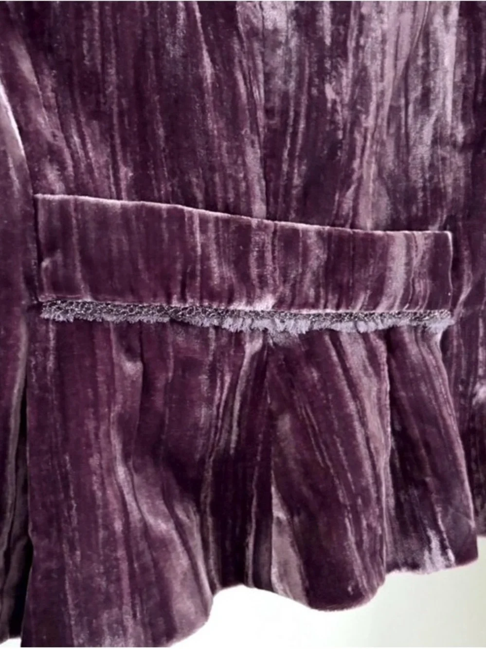 Alberto Makali Velvet Plum Blazer Jacket 6 Rayon Silk Y2K Renfair NWT Vintage